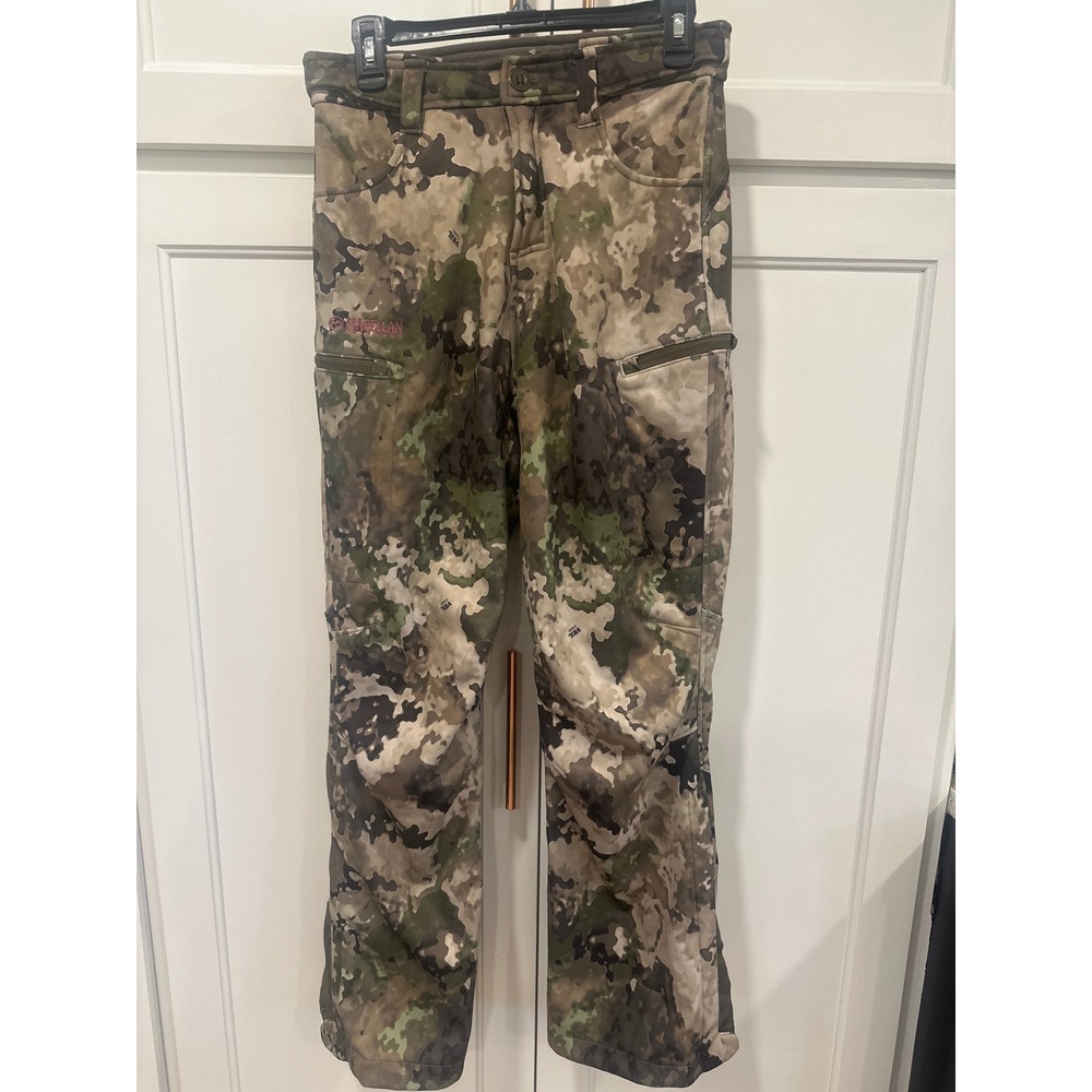 Magellan Outdoors Mens Veil Camo Hunting Pants Fleece Lined Small Green Brown